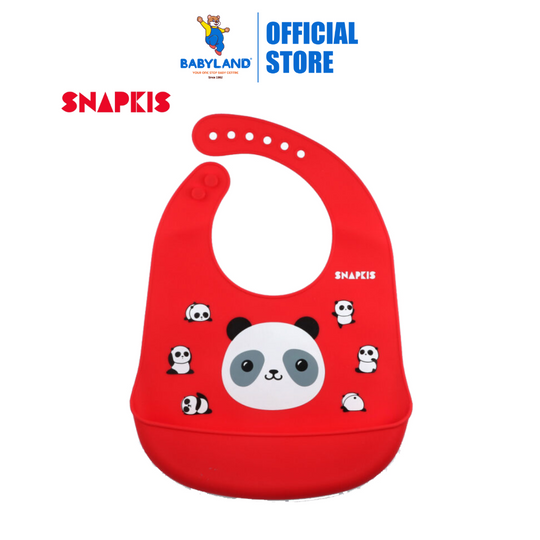 Snapkis Oh-So-Soft Silicone Bib (Panda II)