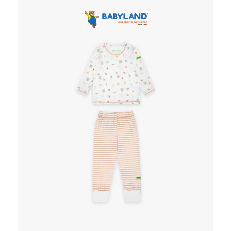 Hamako Baby Long Set Goose Gridworks (18-24M)