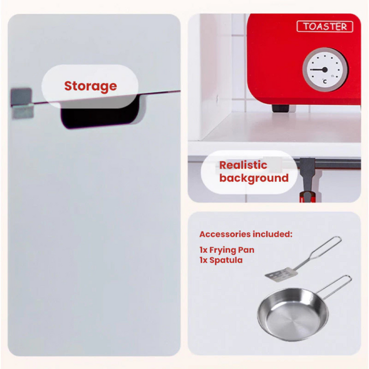 Hape 8791 Modern Kitchen With Light and Sound Suitable for Age 3+ Years