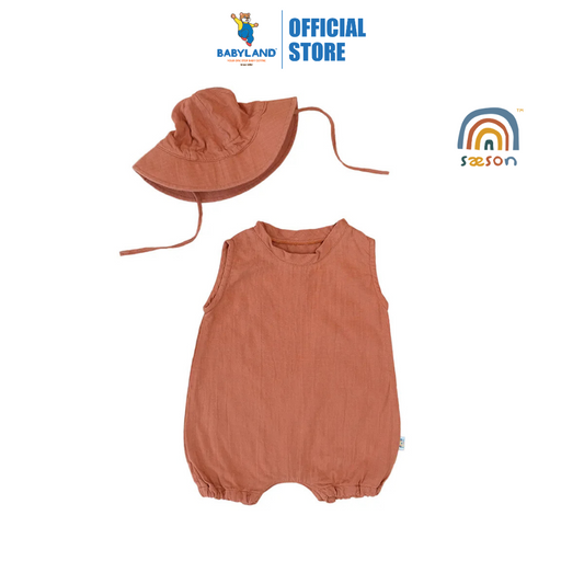 Saeson TENCEL Basic Jumpsuit Set - Autumn Brick