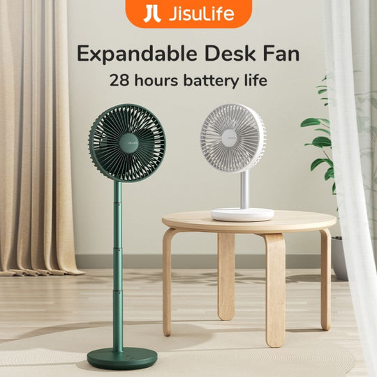 JisuLife Extendable Rotating Desktop Fan - Green