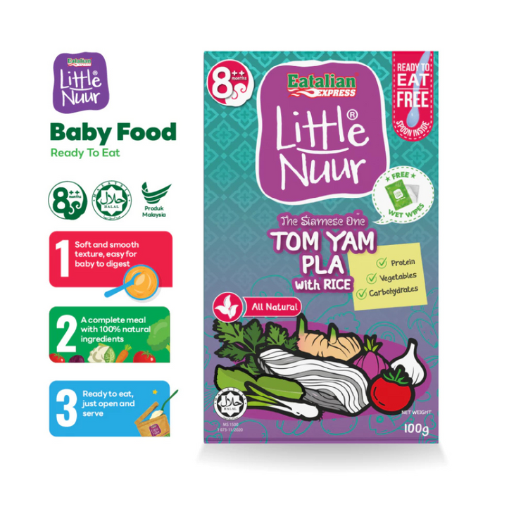 Eatalian Express Little Nuur Baby Food Stage 2 (8m+) | Makanan Bayi Bertekstur Lembut