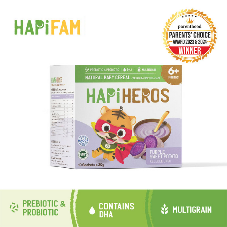 Hapi Heros Natural Baby Cereal 200g (6m+)