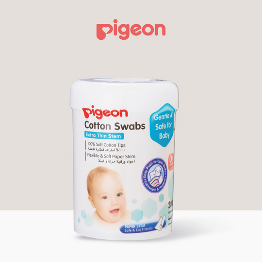 Pigeon Cotton Swab Extra Thin Stem (200Pcs)