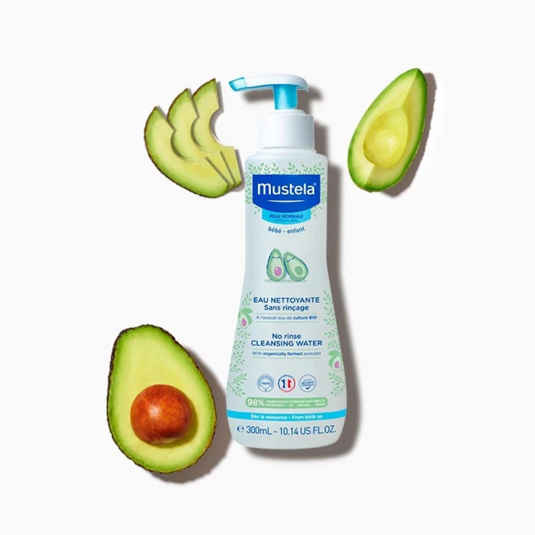 Mustela No-Rinse Cleansing Water With Organically Farmed Avocado for Normal Skin (300ml)