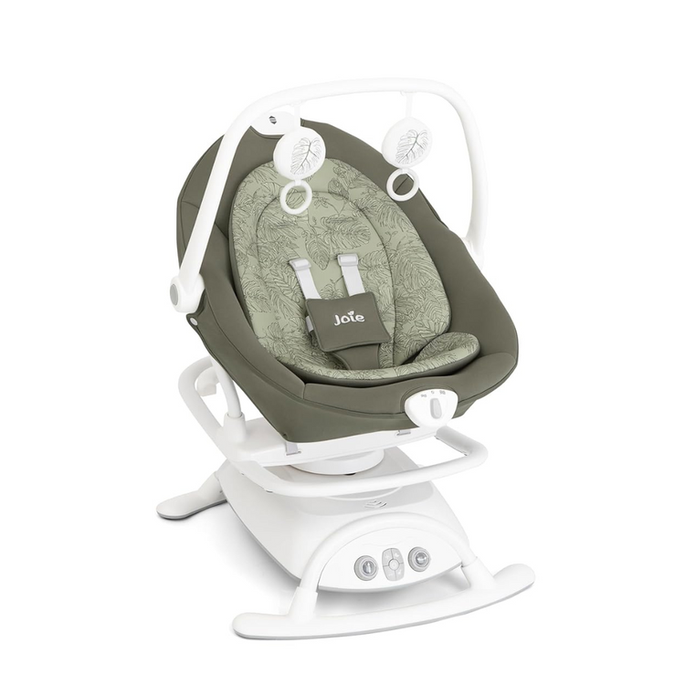 Joie Sansa 2in1 Soother - Palms ( Birth to 9kg ) | Glider & Rocker