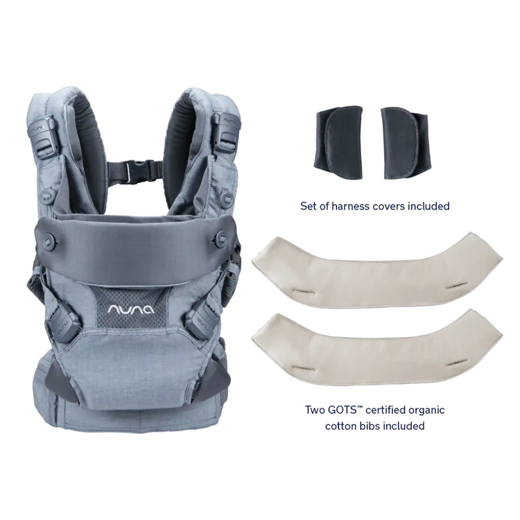 [PRE-ORDER] Nuna CUDL Baby Carrier - Softened Denim, 𝗘𝗿𝗴𝗼𝗻𝗼𝗺𝗶𝗰, 𝟰 𝗣𝗼𝘀𝗶𝘁𝗶𝗼𝗻𝘀