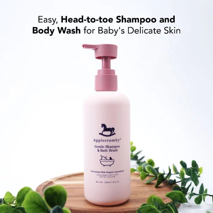 Applecrumby Gentle Shampoo & Bath Wash 250ml (1 Bottle)