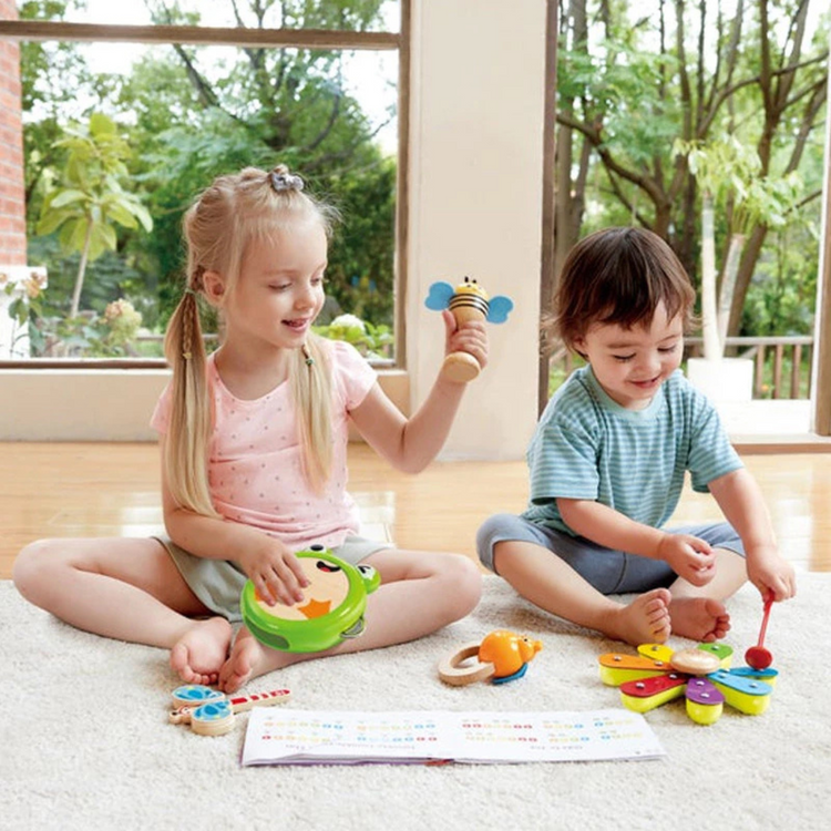 Hape 0639 Nature Band Rhythm Kit Suitable for Age 2-6 Years