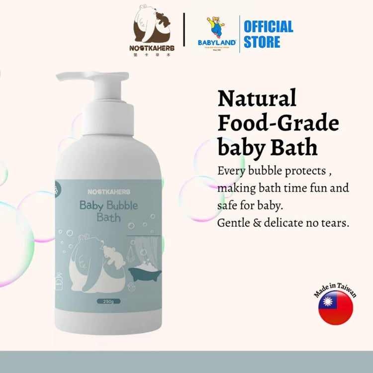 Nootkaherb Baby Bubble Bath 250g – Gentle Milk Scent | For Sensitive Skin & All Ages