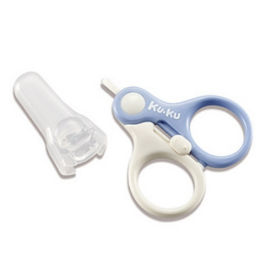 Kuku Duckbill Newborn Baby Safety Scissors (0m+) (short round blade) KU3034