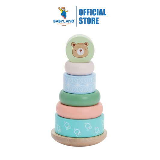 Bubble Wooden Bear Stacking Rings (12m+)