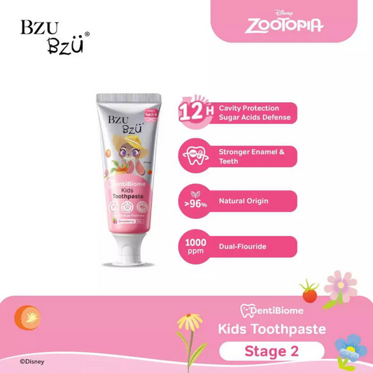 BZU BZU DentiBiome Kids Toothpaste (Strawberry) (Stage 2) - 50g