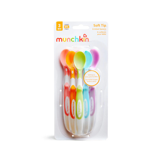 Munchkin Soft-Tip Infant Spoons, 6pk