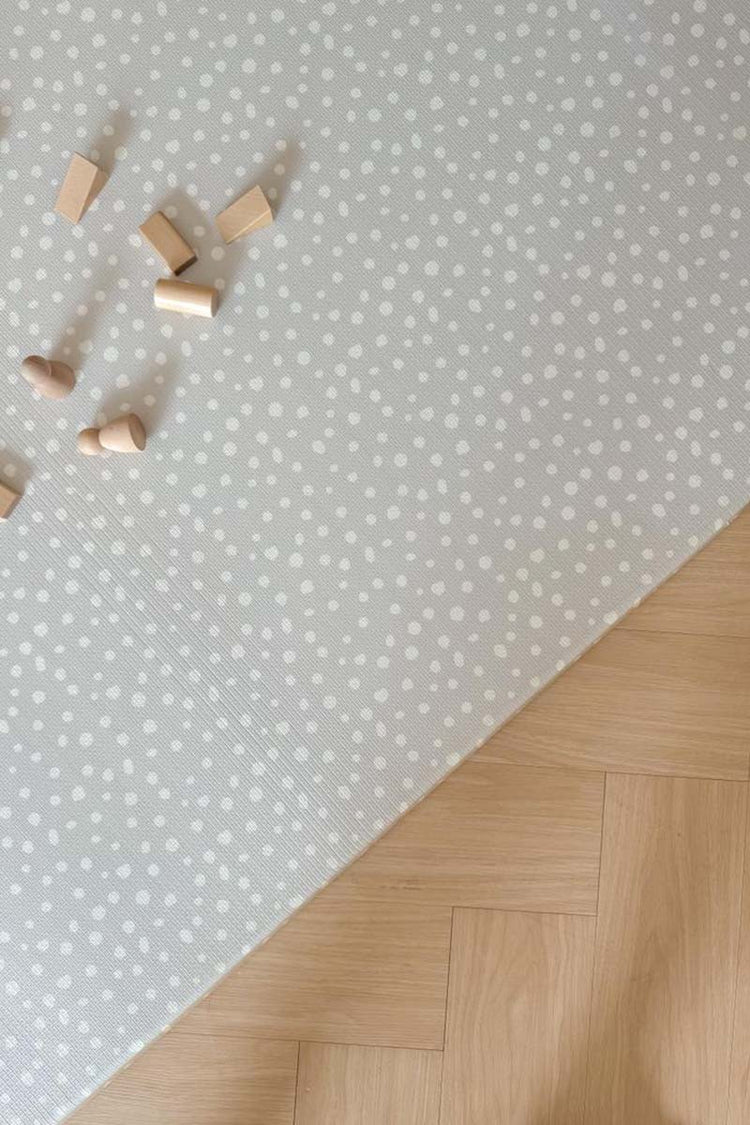 GingerBubs Speckled Play Mat Large - Dove Grey (200 cm x 140 cm x 2 cm)