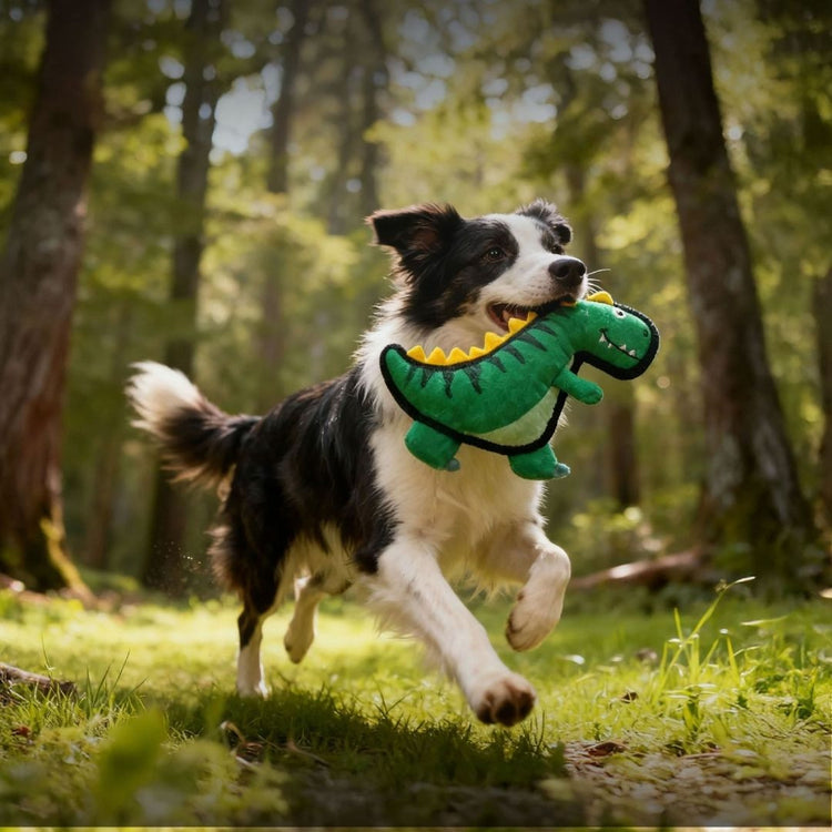 V-Pet Rough & Tough Toys - Jurassic Echo - Tyrannosaurus Rex-Green M