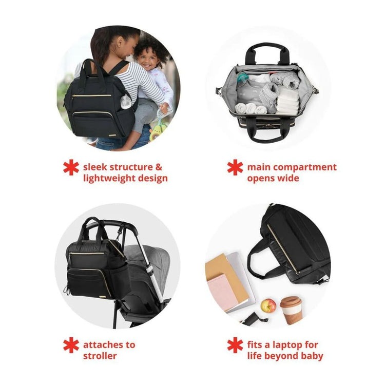 Skip Hop Main Frame Wide Open Diaper Backpack