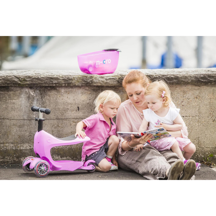 Micro 033 Mini2Go Deluxe Plus Ride On Scooter - Pink Suitable for 1-3years