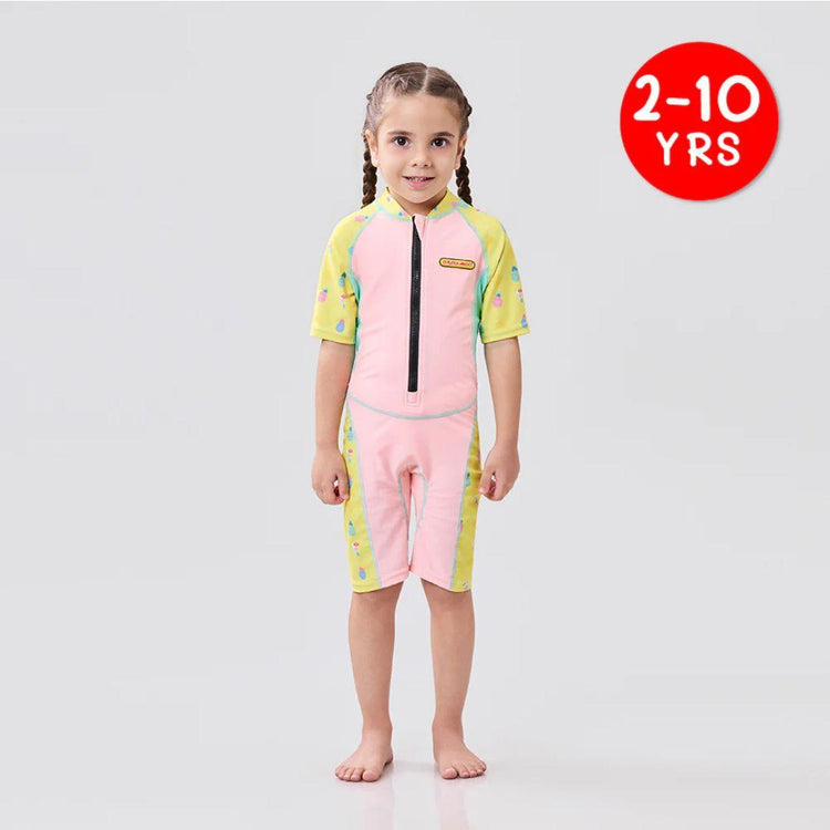 Cheekaaboo AquaLite Swimsuit Nylon 1-Piece UPF50+ Peach Pineapple
