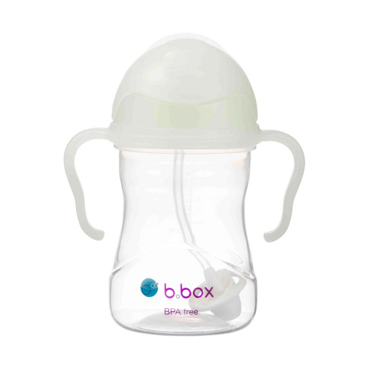 B.Box Baby Sippy Straw Cup 240ml With 360 Degree Weighted Straw (6m+) / Replacement Straw Set