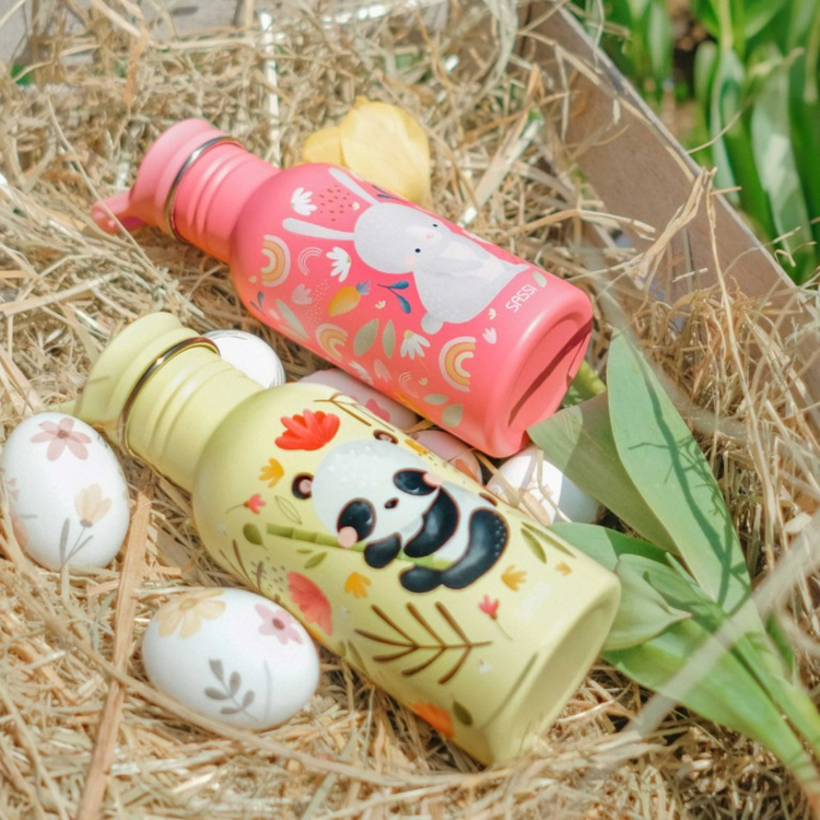 Sassi Stainless Steel Bottle 500ml - Panda