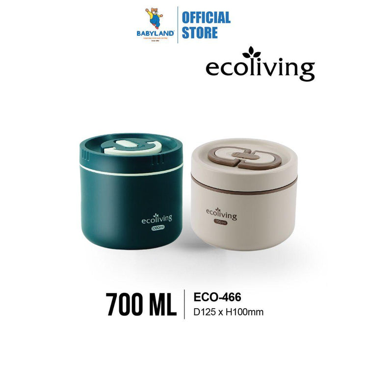 EE JIA Ecoliving Stainless Steel Lunch Box 700ml (ECO-466) (Random Colour)
