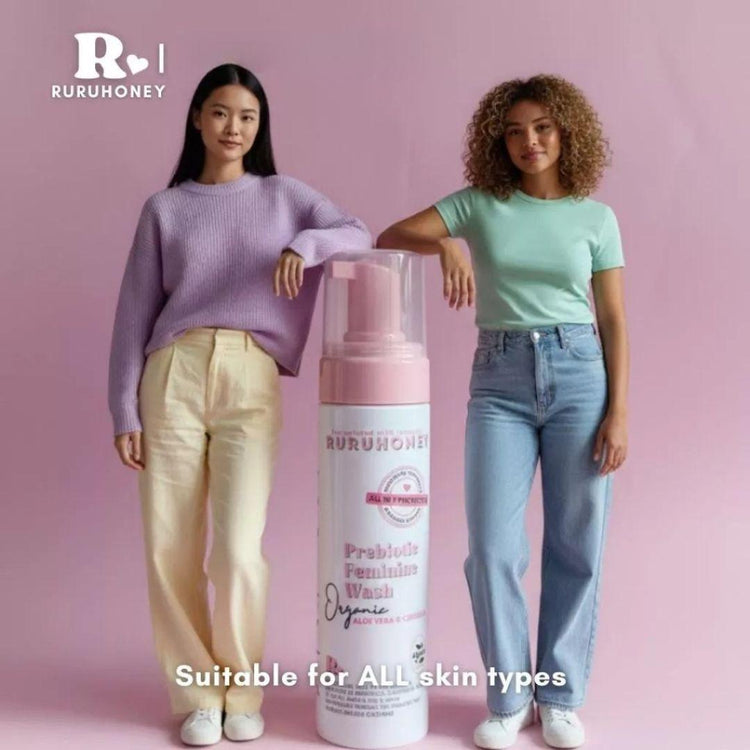 RuruHoney Prebiotic Feminine Wash 180ml (Organic Aloe Vera & Centella)