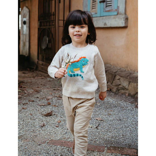 Purebaby Organic Slouchy Pants - Burrito Print