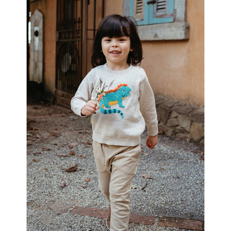 Purebaby Organic Slouchy Pants - Burrito Print