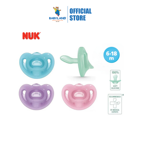 Nuk Silicone Soother Sensitive S2 (6-18M) - Assorted Color (1 piece)