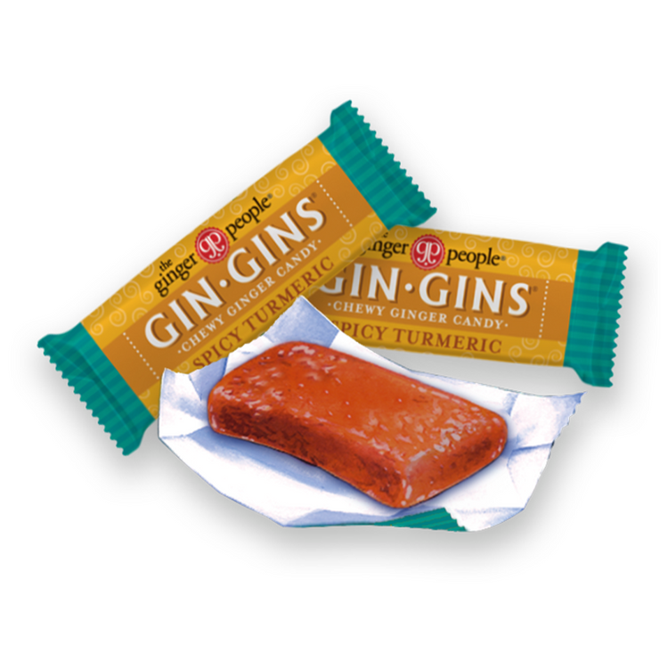 Gin Gins Spicy Turmeric Ginger Chews 60g