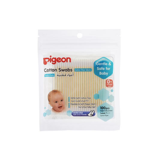 Pigeon Cotton Swab Extra Thin Stem (100Pcs)