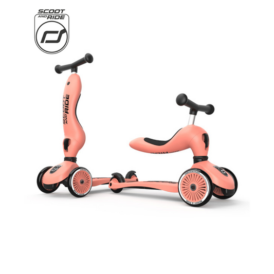 Scoot & Ride Highwaykick 1 Scooter Peach (1-5yrs)