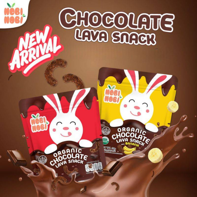 [HALAL] Nobi Nobi Organic Chocolate Lava Snack (20g)