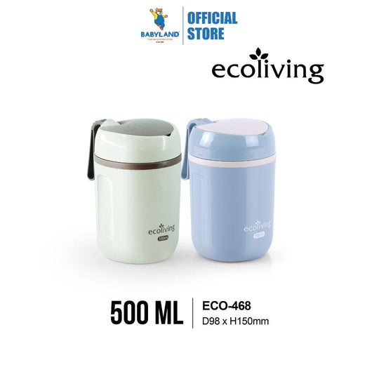 EE JIA Ecoliving Stainless Steel Lunch Box 500ml (ECO-468) (Random Colour)