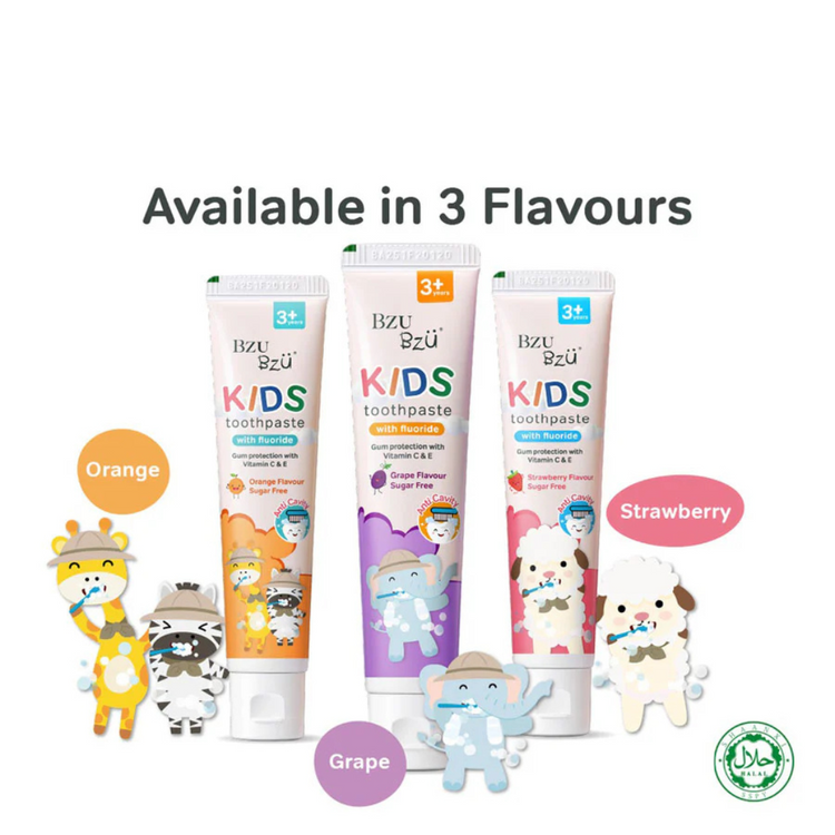 BZU BZU Kids Toothpaste Orange Flavour (50g)