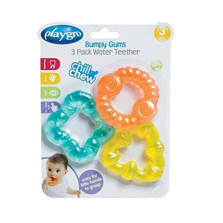 Playgro Bumpy Gums 3Pk Water Teethers (3m+)