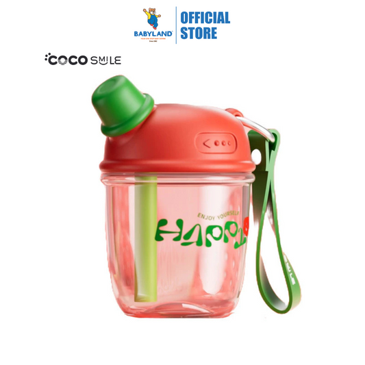 Cocosmile 8321 Dudu Straw Portable Tritan Cup 530ML - Red