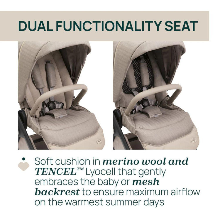 Chicco Bellagio Primo Two Ways Facing Auto Fold Stroller - Como Lake (0-22kg) (Merino Wool, Tencel, Bamboo)