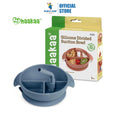 Haakaa Silicone Divided Suction Bowl - Bluestone (6m+)