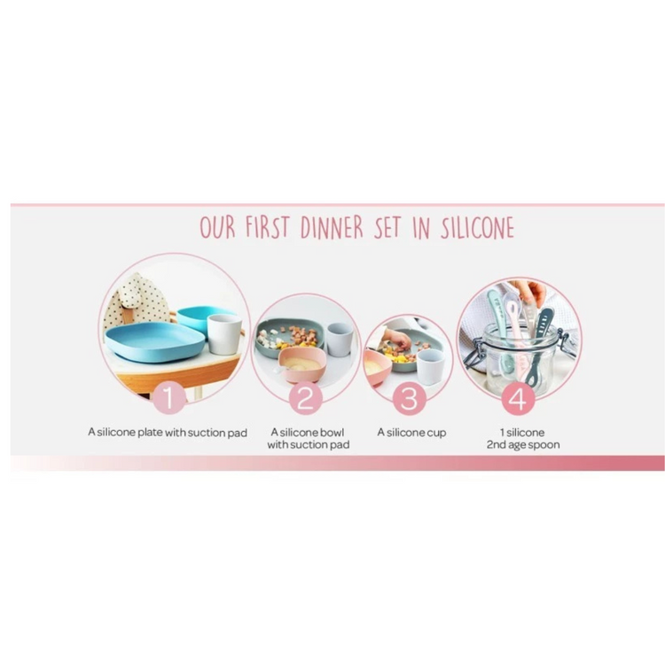 Beaba Silicone Suction Meal Set 4+ mths