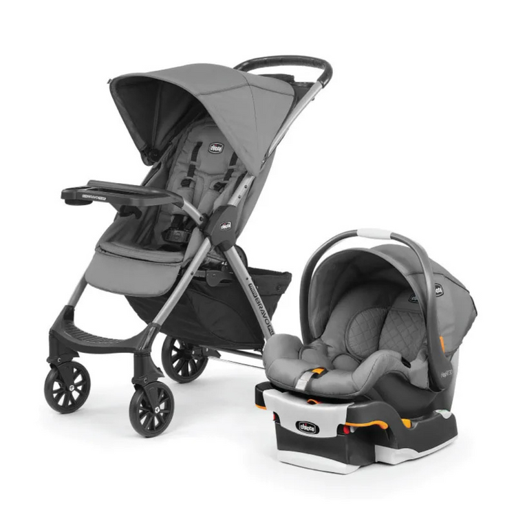 Chicco Mini Bravo Plus Travel System - Slate | From 6 months up to 22.7kg, approximately 4 years old