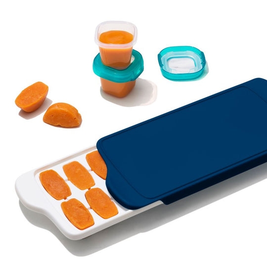 Oxo Tot Baby Food Freezer Tray With Lid - Navy