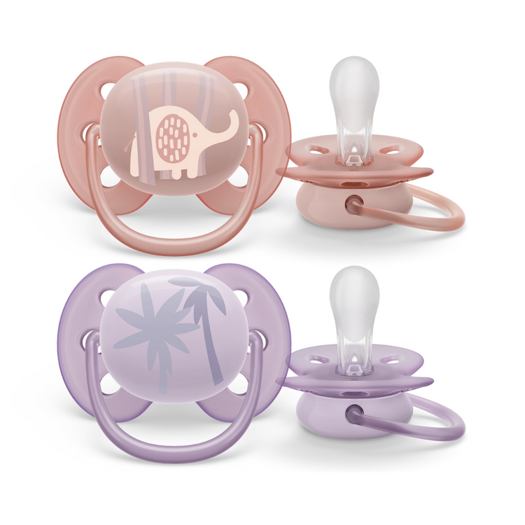 Philips Avent Ultra Soft Soother Twin Pack (0-6m) (6-18m)