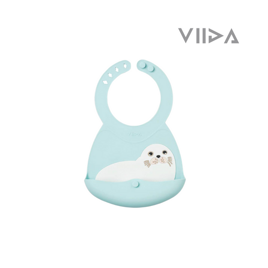 Viida Joy Series Baby Bib - Owen Island Paradise (Seal)