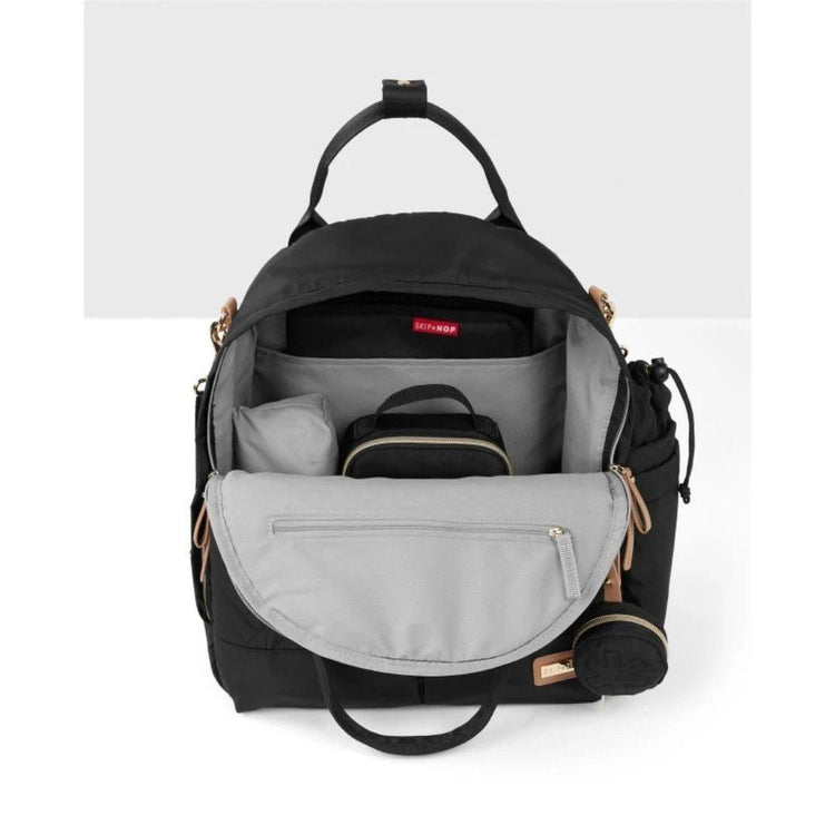 Skip Hop Suite 6-in-1 Diaper Backpack Set - Black