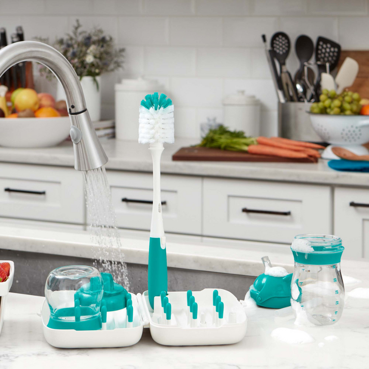 Oxo Tot On the Go Drying Rack & Bottle Brush