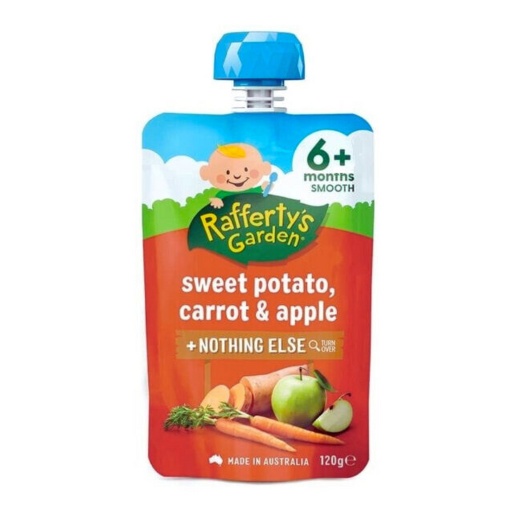 Rafferty's Garden Baby Food Pouches 120g 6m+/8m+ Made In Australia