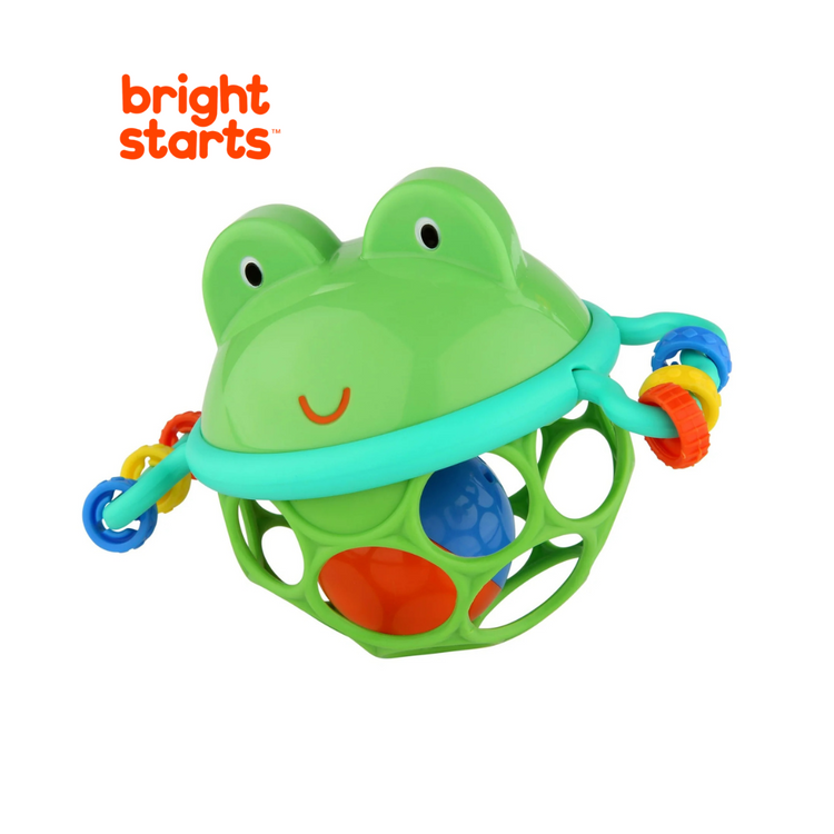 Bright Starts Oball Jingle & Shake Pal Rattle - Green Frog 0M+