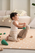 GingerBubs Ombak Play Mat Large - Santai Camel Brown (2.0 m x 1.4 m)